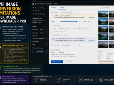 AVIF Image Conversion Limitations — Bulk Image Downloader Pro