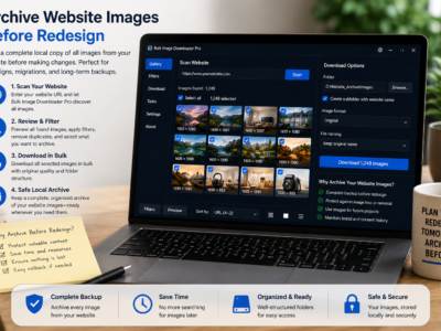 Archive Website Images Before Redesign — Bulk Image Downloader Pro