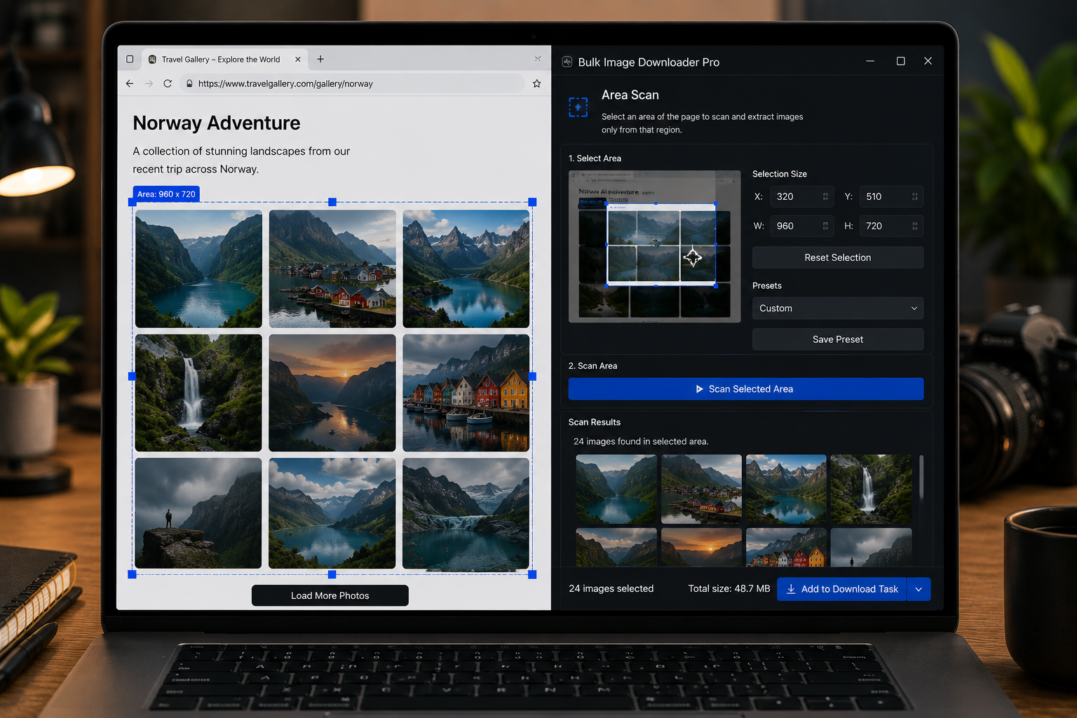 Area Scan Images — Bulk Image Downloader From URL List