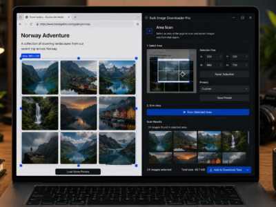 Area Scan Images — Bulk Image Downloader Pro