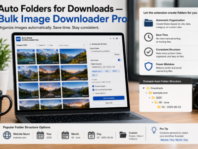 Auto Folders for Downloads — Bulk Image Downloader Pro