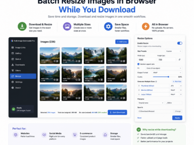 Batch Resize Images in Browser While You Download