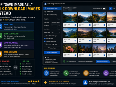 Bulk Download Images Instead of Save Image As — Bulk Image Downloader Pro