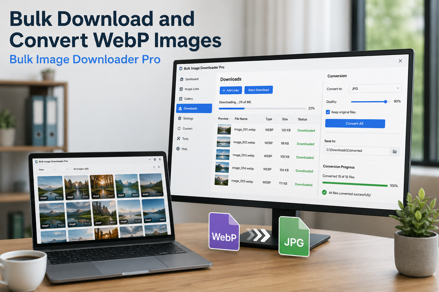 Bulk Download and Convert WebP Images — Bulk Image Downloader From URL List