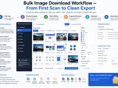 Bulk Image Download Workflow — From First Scan to Clean Export