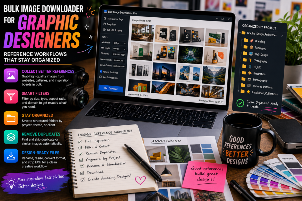 Bulk Image Downloader for Graphic Designers — Reference Workflows That Stay Organized