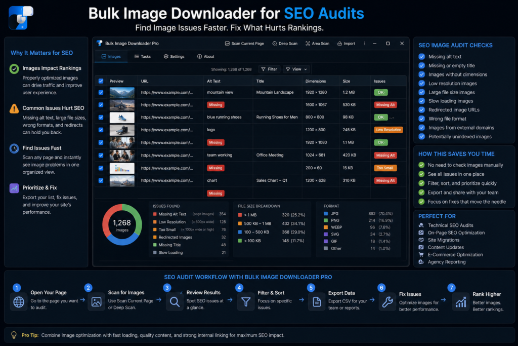 Bulk Image Downloader for SEO Audits — Find Image Issues Faster