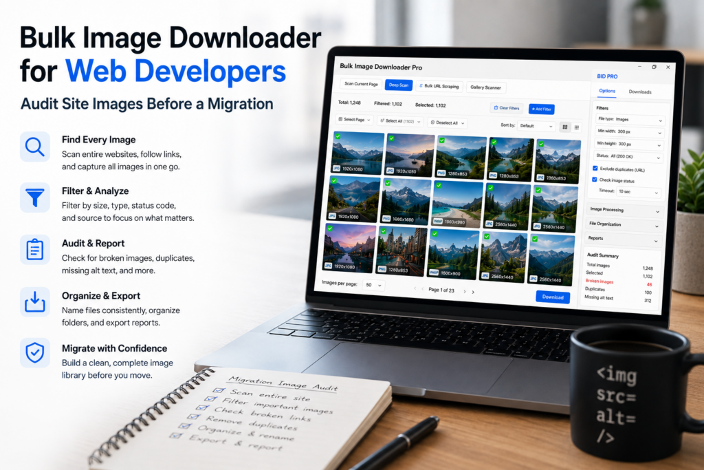 Bulk Image Downloader for Web Developers — Audit Site Images Before a Migration