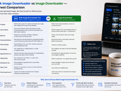 Bulk Image Downloader vs Image Downloader — Honest Comparison