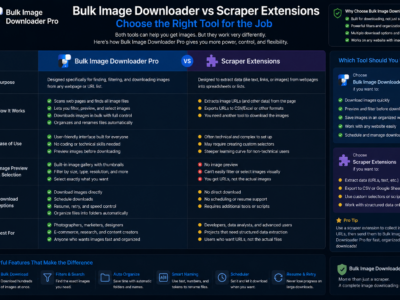 Bulk Image Downloader vs Scraper Extensions — Bulk Image Downloader Pro