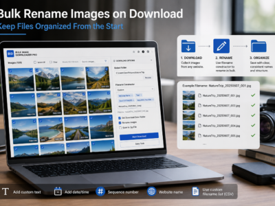 Bulk Rename Images on Download — Keep Files Organized From the Start