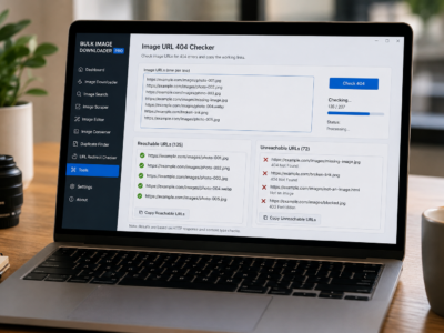 Check Broken Image Links Before Downloading — Bulk Image Downloader Pro