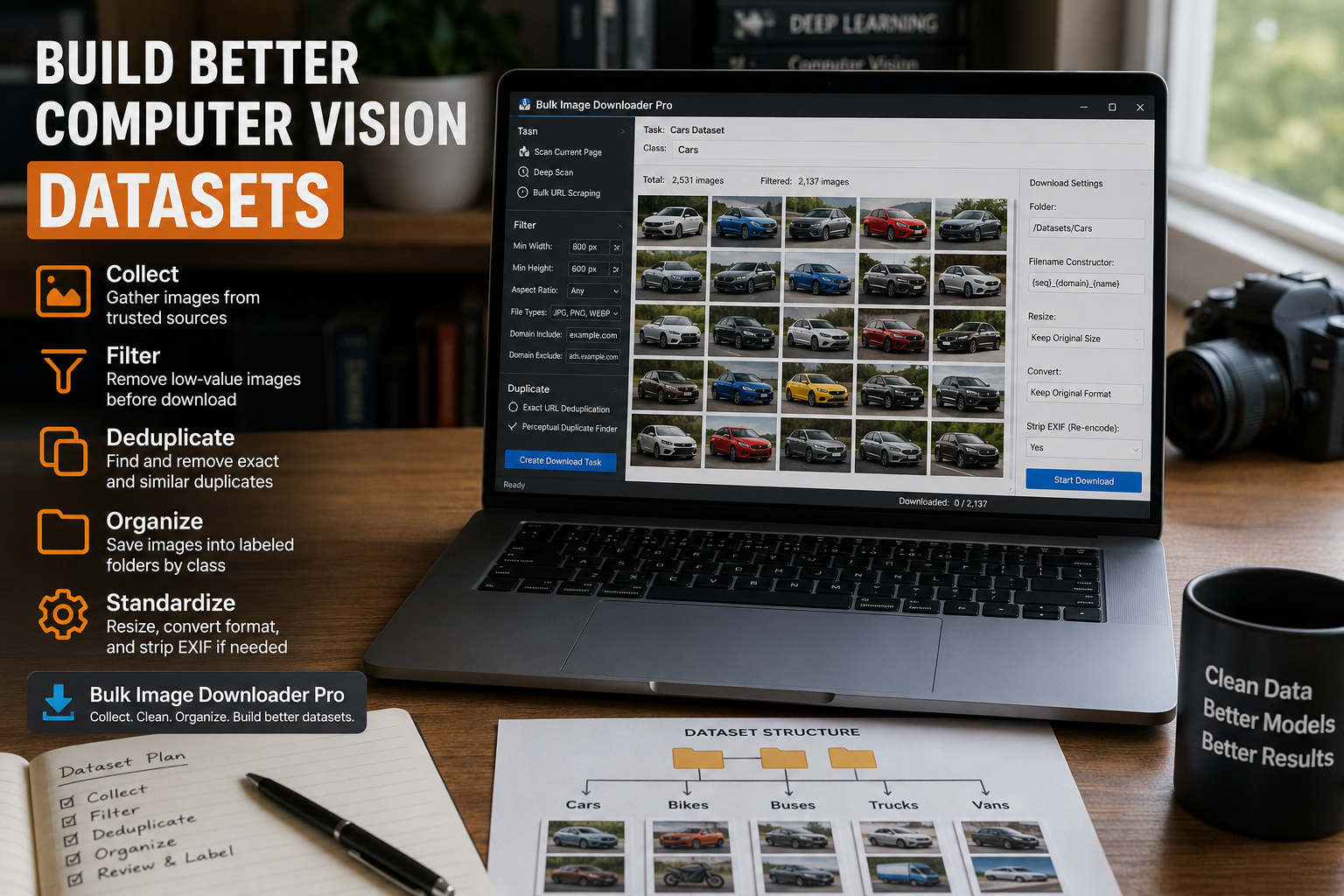 Collect an Image Dataset for Machine Learning — Bulk Image Downloader From URL List