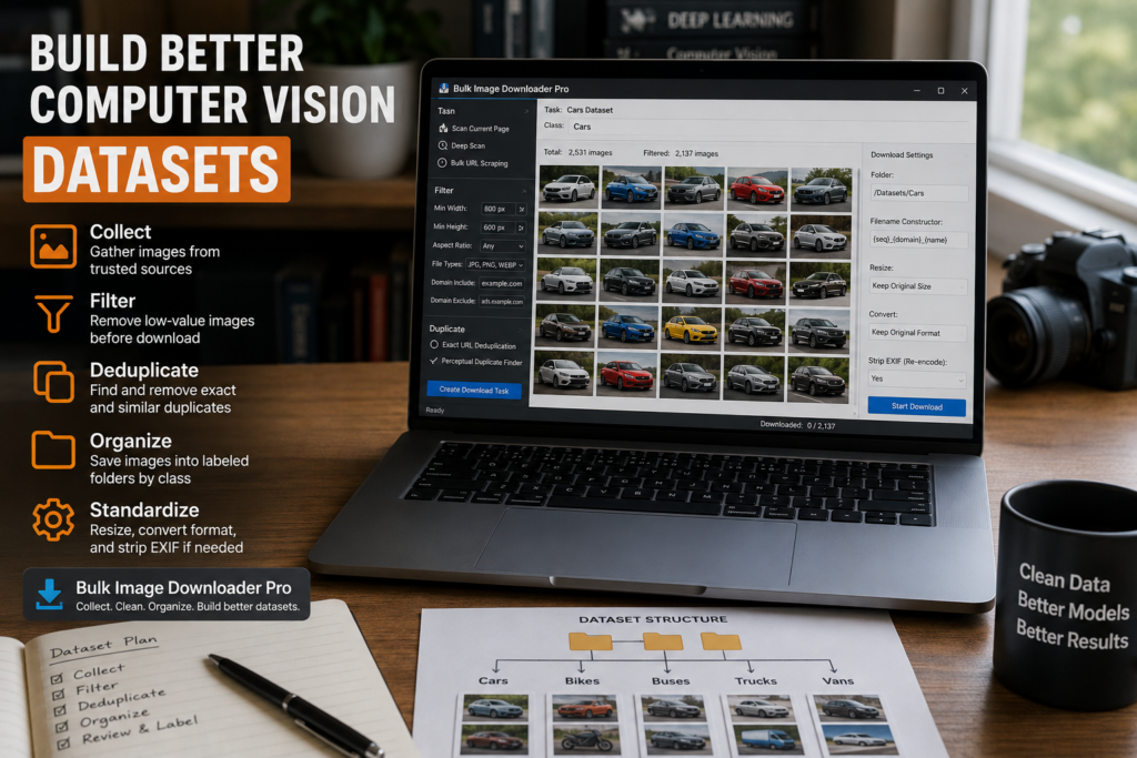 Collect an Image Dataset for Machine Learning — Bulk Image Downloader Pro