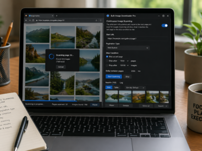 Continuous Image Scanning — Bulk Image Downloader Pro