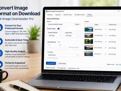 Convert Image Format On Download — Bulk Image Downloader Pro