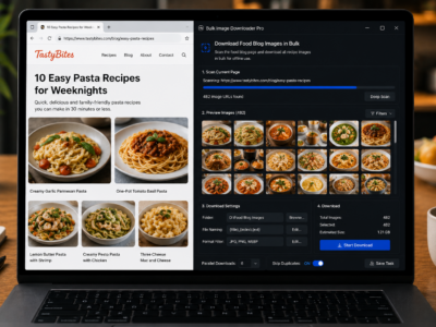 Download Food Blog Images in Bulk — Bulk Image Downloader Pro