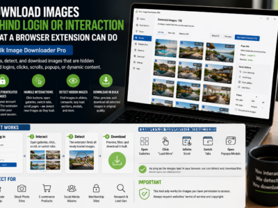 Download Images Behind Login or Interaction — What a Browser Extension Can Do