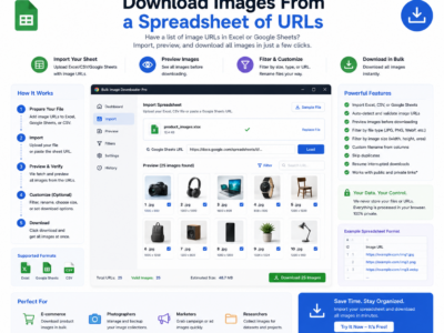 Download Images From a Spreadsheet of URLs