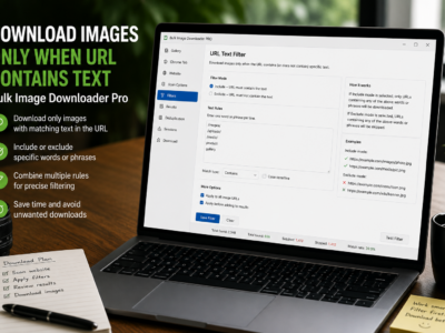 Download Images Only When URL Contains Text — Bulk Image Downloader Pro