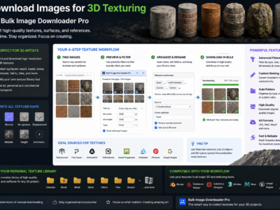 Download Images for 3D Texturing — Bulk Image Downloader Pro