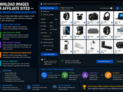 Download Images for Affiliate Sites — Bulk Image Downloader Pro