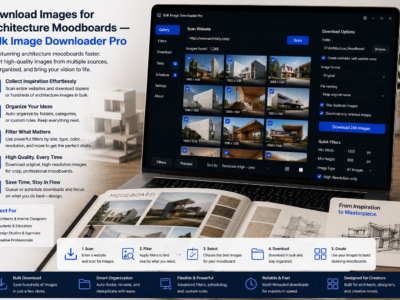 Download Images for Architecture Moodboards — Bulk Image Downloader Pro