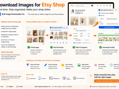Download Images for Etsy Shop Bulk Image Downloader Pro