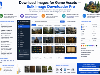 Download Images for Game Assets — Bulk Image Downloader Pro