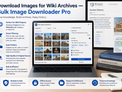 Download Images for Wiki Archives — Bulk Image Downloader Pro