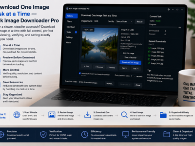Download One Image Task at a Time — Bulk Image Downloader Pro