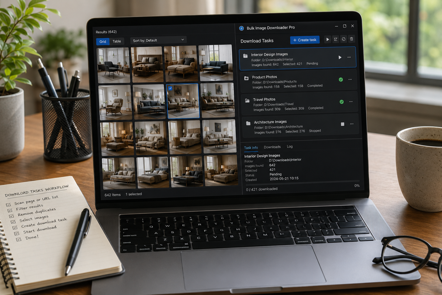 Duplicate Image Download Tasks — Bulk Image Downloader From URL List