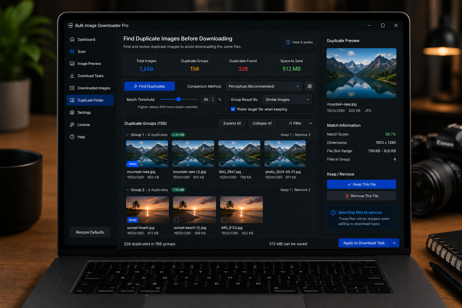 Find Duplicate Images Before Downloading — Bulk Image Downloader From URL List
