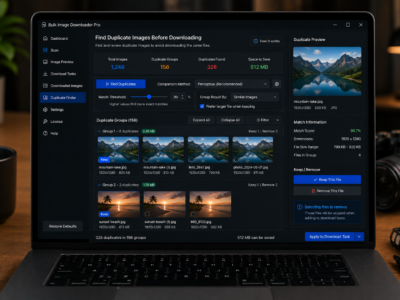 Find Duplicate Images Before Downloading — Bulk Image Downloader Pro