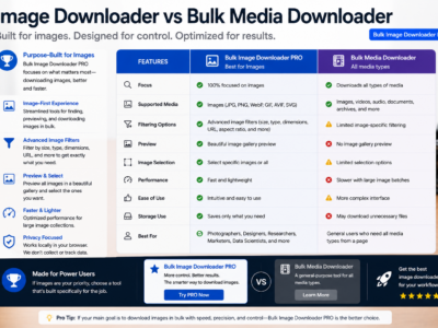 Image Downloader vs Bulk Media Downloader — Bulk Image Downloader Pro