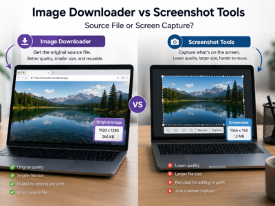 Image Downloader vs Screenshot Tools — Source File or Screen Capture
