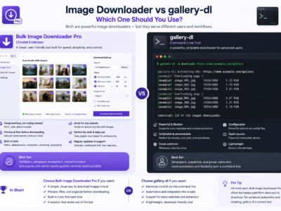 Image Downloader vs gallery-dl — Bulk Image Downloader Pro