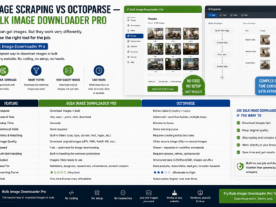 Image Scraping vs Octoparse — Bulk Image Downloader Pro