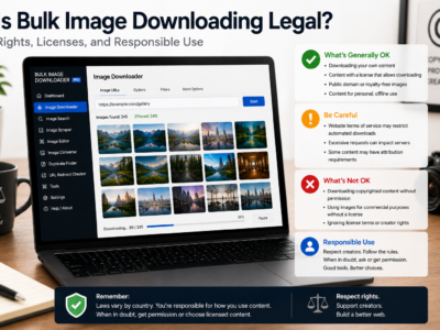 Is Bulk Image Downloading Legal — Rights, Licenses, and Responsible Use
