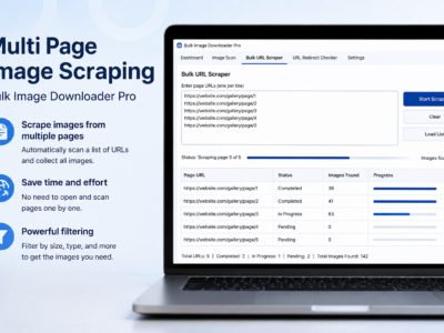 Multi Page Image Scraping — Bulk Image Downloader Pro