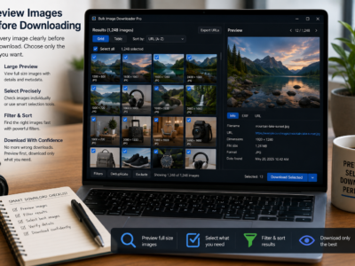 Preview Images Before Downloading — Bulk Image Downloader Pro
