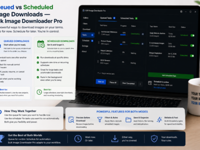 Queued vs Scheduled Image Downloads — Bulk Image Downloader Pro