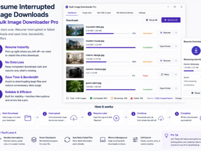 Resume Interrupted Image Downloads — Bulk Image Downloader Pro