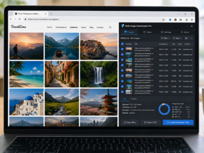 Review Scraped Image Results — Bulk Image Downloader Pro