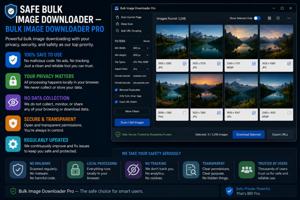 Safe Bulk Image Downloader — Bulk Image Downloader Pro