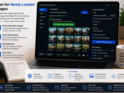 Scan for Newly Loaded Images — Bulk Image Downloader Pro