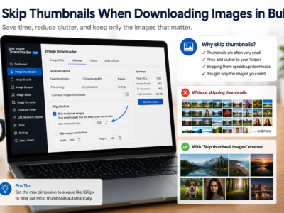 Skip Thumbnails When Downloading Images in Bulk